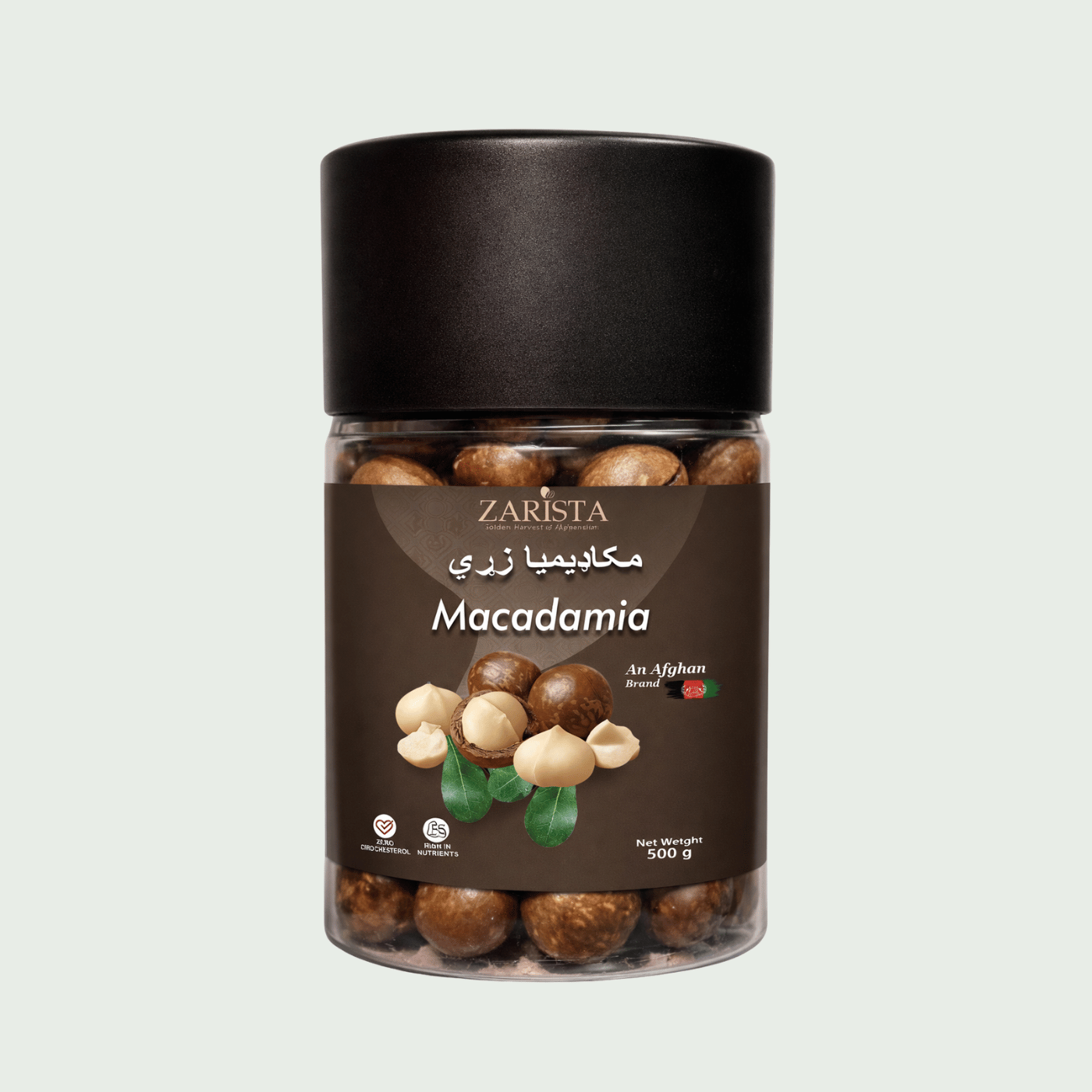 Zarista Premium Jumbo Macadamia Nuts – Whole white Grade A macadamia kernels with a smooth, buttery texture.
