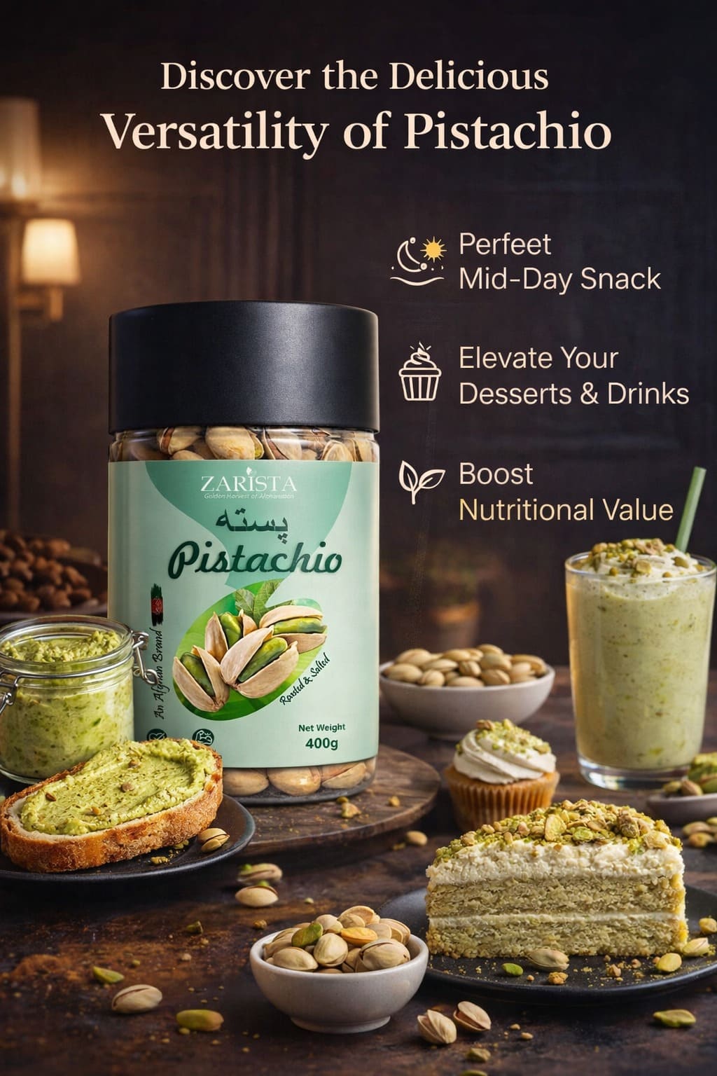 Afghani Roasted and Salted Pistachio Jumbo